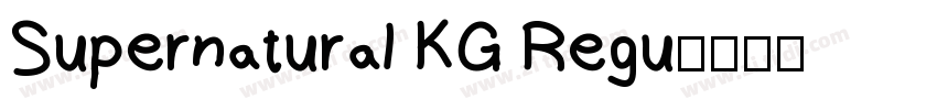 Supernatural KG Regu字体转换